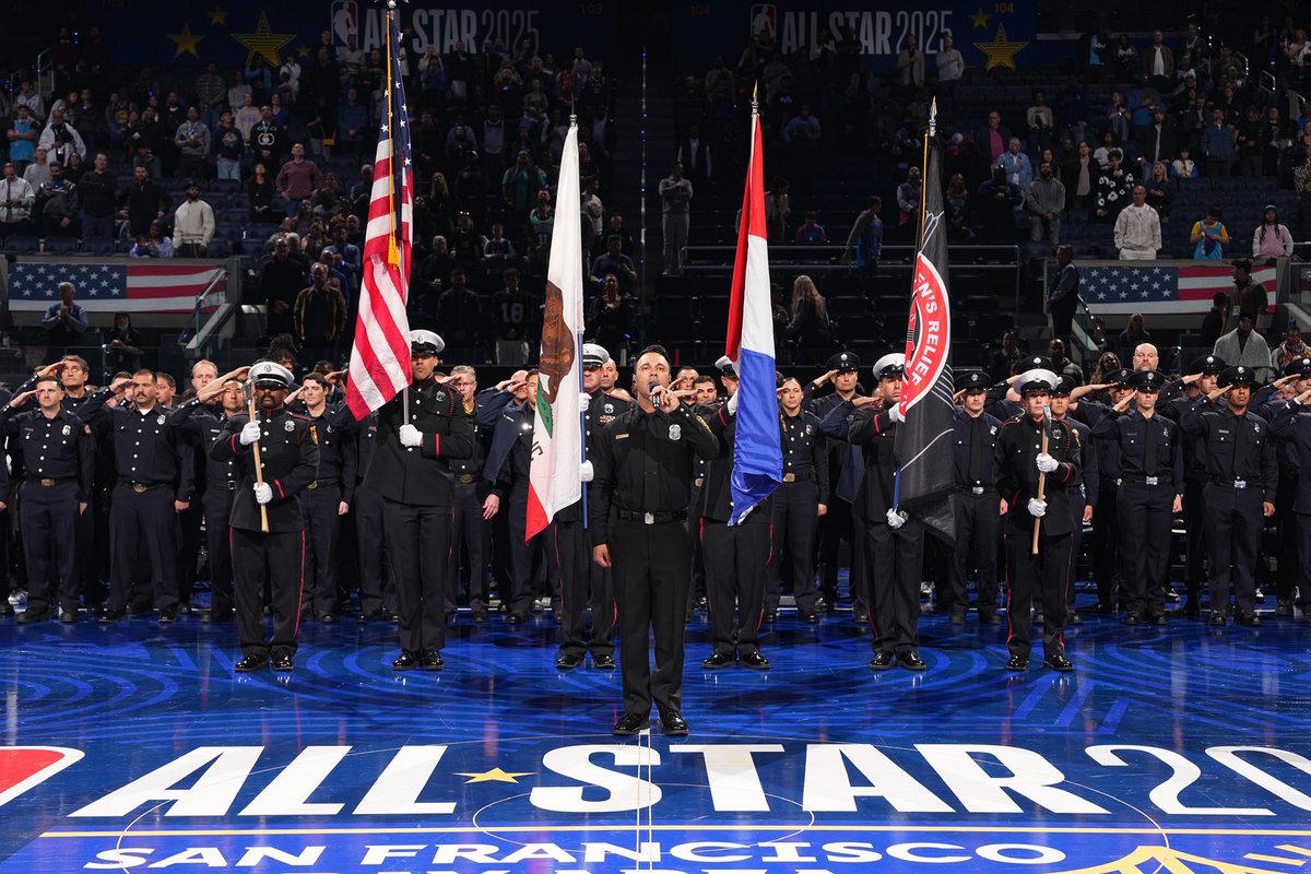 The NBA and the Golden State Warriors honored Bay Area firefighters who were deployed to battle the devastating Southern California wildfires during the NBA All-Star Game, which was held on February 16, 2025, at Chase.
Members of Alameda County Fire Department were honored.