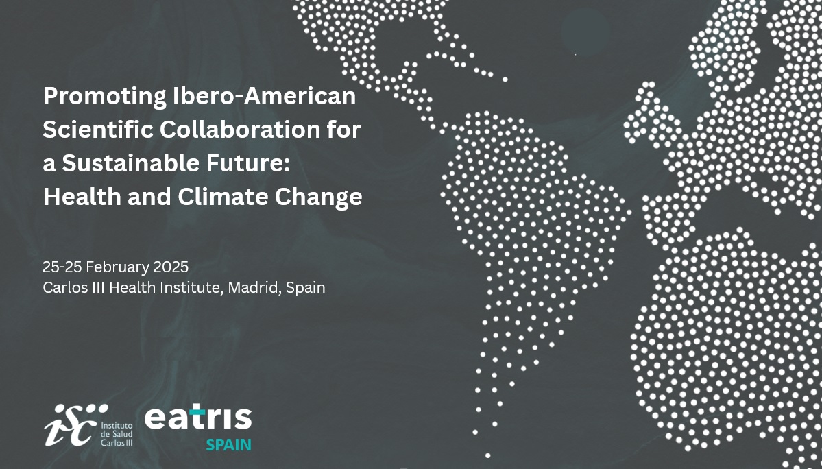 🗓️ #AgendaISCIII 25 y 26 de febrero.

📍 Jornada internacional #ISCIII-<a href="/EatrisEric/">EATRIS</a> Spain: colaboraciones científicas iberoamericanas en salud y cambio climático.

📌 Campus ISCIII Chamartín, Madrid.

📋 Agenda ➡️ isciii.es/documents/d/gu…

🙋‍♀️ Inscripción ➡️ encuestas.isciii.es/628788