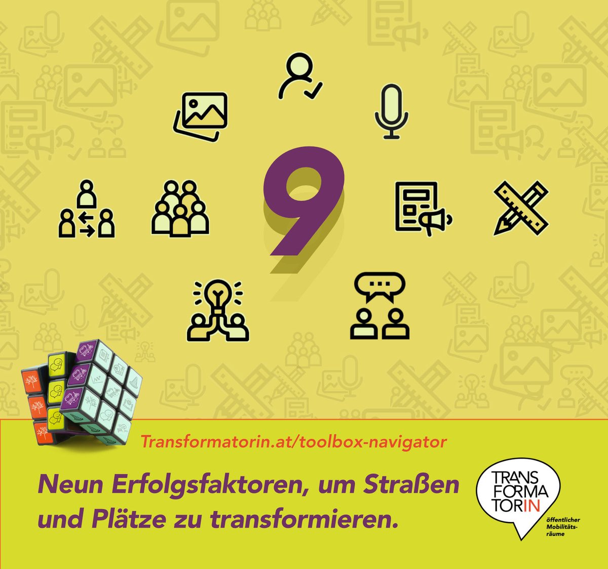 Wie Sie die Erfolgschancen ihres Transformationsprojekts im Mobilitätsbereich erhöhen? 9 Schlüsselfaktoren wurden basierend auf dem Projekt ACCTRA identifiziert. Zur Nachahmung ausdrücklich empfohlen.🚀Mehr im Toolbox-Navigator der #Transformator_in: t1p.de/iltgm