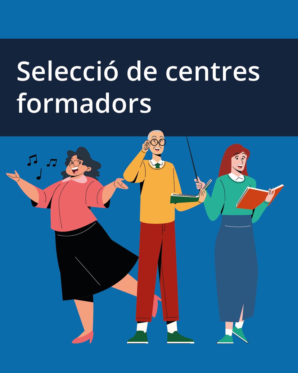 Obert el procés de presentació de sol·licituds per a la selecció de centres formadors. Podeu consultar tota la informació en el següent enllaç 👇

📅 Fins al 17 de març

🔗 ow.ly/v9YI50V1hMQ

#AlsCentres