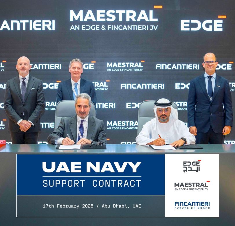 DefenseMirror's tweet image. EDGE-Fincantieri JV to Oversee U.A.E. Navy Fleet Support under €500M Contract:

defensemirror.com/news/38861/EDG…

.@_edgegroup @IDEX_UAE @Fincantieri #IDEX2025 #UAENavy #FleetSupport