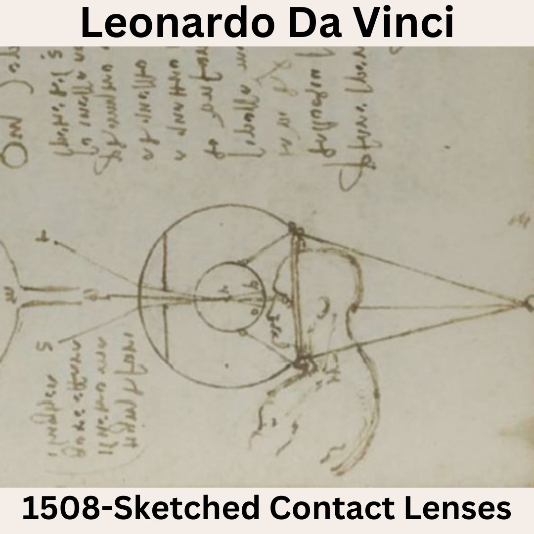visioncareuk's tweet photo. Leonardo da Vinci &amp; Contact Lenses 🎨👓Did you know Leonardo da Vinci sketched the first concept for contact lenses in 1508? Fast forward over 500 years, and millions rely on them daily! #ContactLenses #VisionInnovation #IndependentOptician https://t.co/Mva2fqHll1