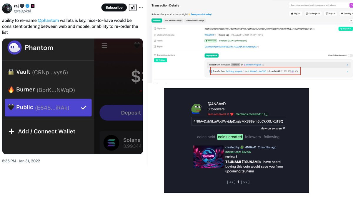 xKaaox's tweet image. Aped #TSUNAMI around 80k mcap.

4MWeHzRRJHEGGdYVDNjhoMMSSR1bYvKZyHwFQUQ2pump

Deployed by @rajgokal with on-chain proof.

You missed my call on #WORTHZERO ? 
Here is the next sleeping giant.