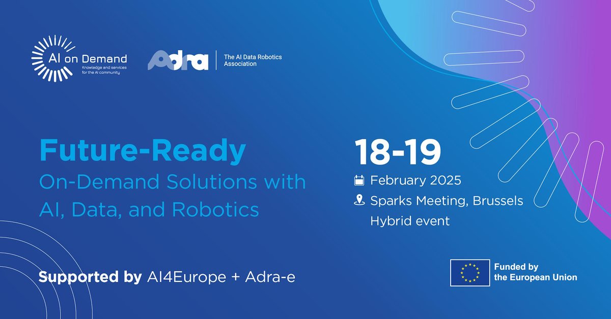 EMERALDSeu's tweet image. Together with the DataNexus Cluster of #projects, EMERALDS will be in Brussels as part of the Future-Ready event, organised by @Adra_eu_ , and supported by @EuropeAi4 and Adra-e! ๐
Join us there! ๐ emeralds-horizon.eu/events/future-โฆ
