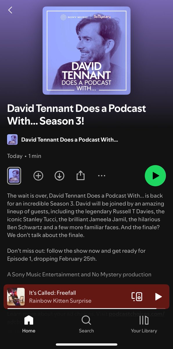 we’ve got a return date for dt’s podcast - Feb 25 🥳