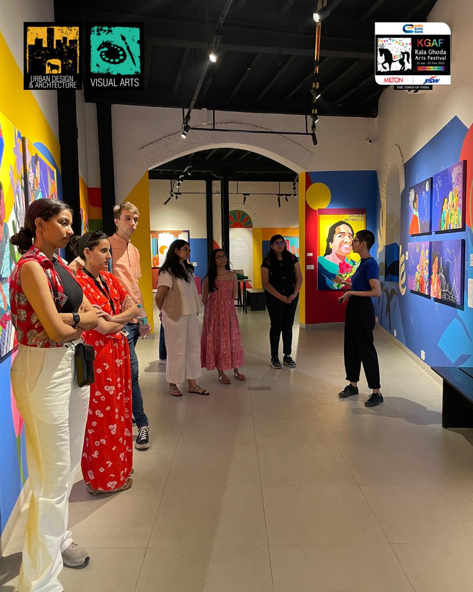 kgafest's tweet image. A Walk Through Art: Gallery XXL 

Sarah Malik guided us through the stunning new space of Gallery XXL, sharing the vision and creativity behind its transformation. 

#KalaGhodaArtsFestival #KGAFXXV #kgaf #kgaf25