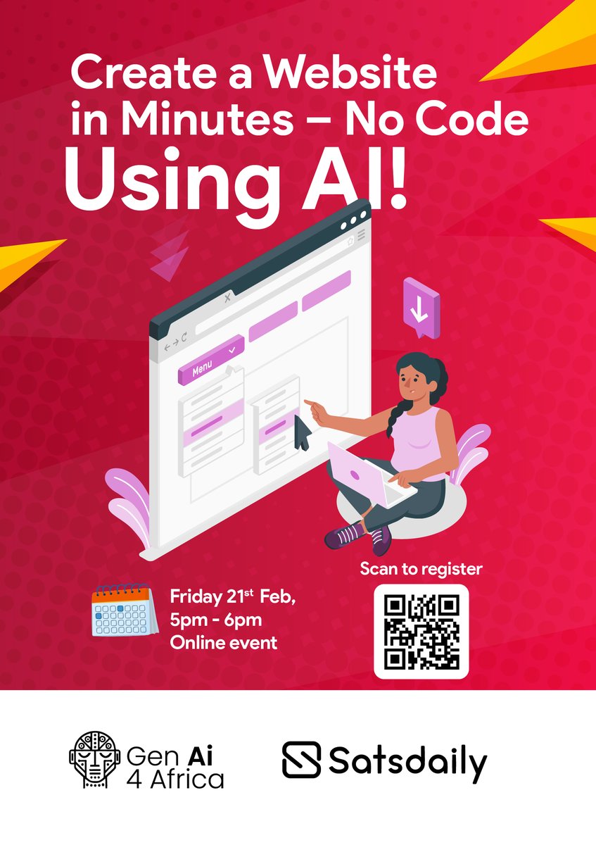 🚀 Kicking off 2025 with AI &amp; Web Design! 🎉

No coding? No problem! Join us for our first session of the year and learn how to build a website in minutes using AI.

Register today lu.ma/d3yit7bp
