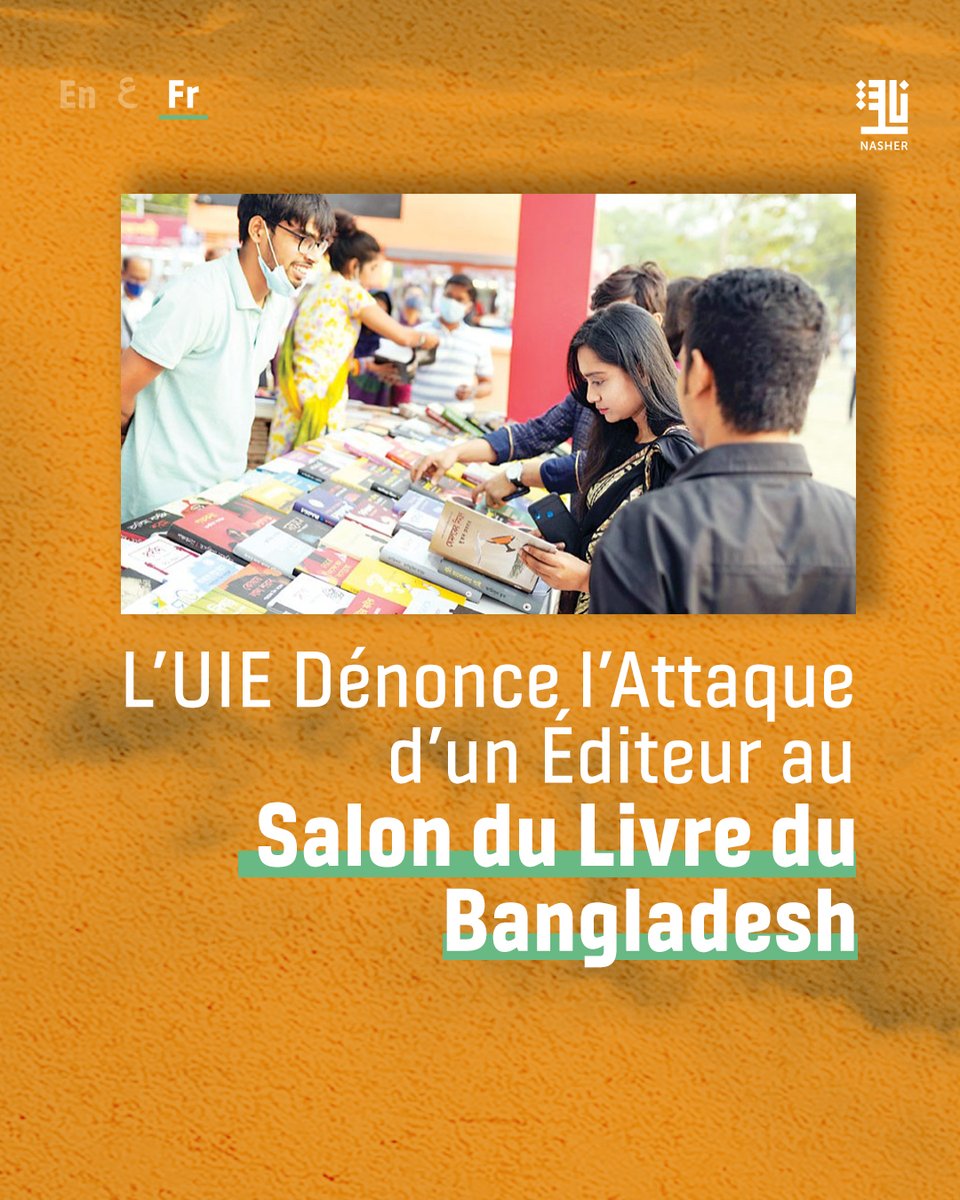 L’éditeur Sabyasachi a été violemment attaqué au Salon du Livre Amar Ekushey pour avoir exposé des œuvres de Taslima Nasrin, critique de l’oppression religieuse. L’UIE condamne l’agression et appelle à des mesures immédiates.
tinyurl.com/2c4vauxn
<a href="/IntPublishers/">IPA</a> <a href="/taslimanasreen/">taslima nasreen</a>