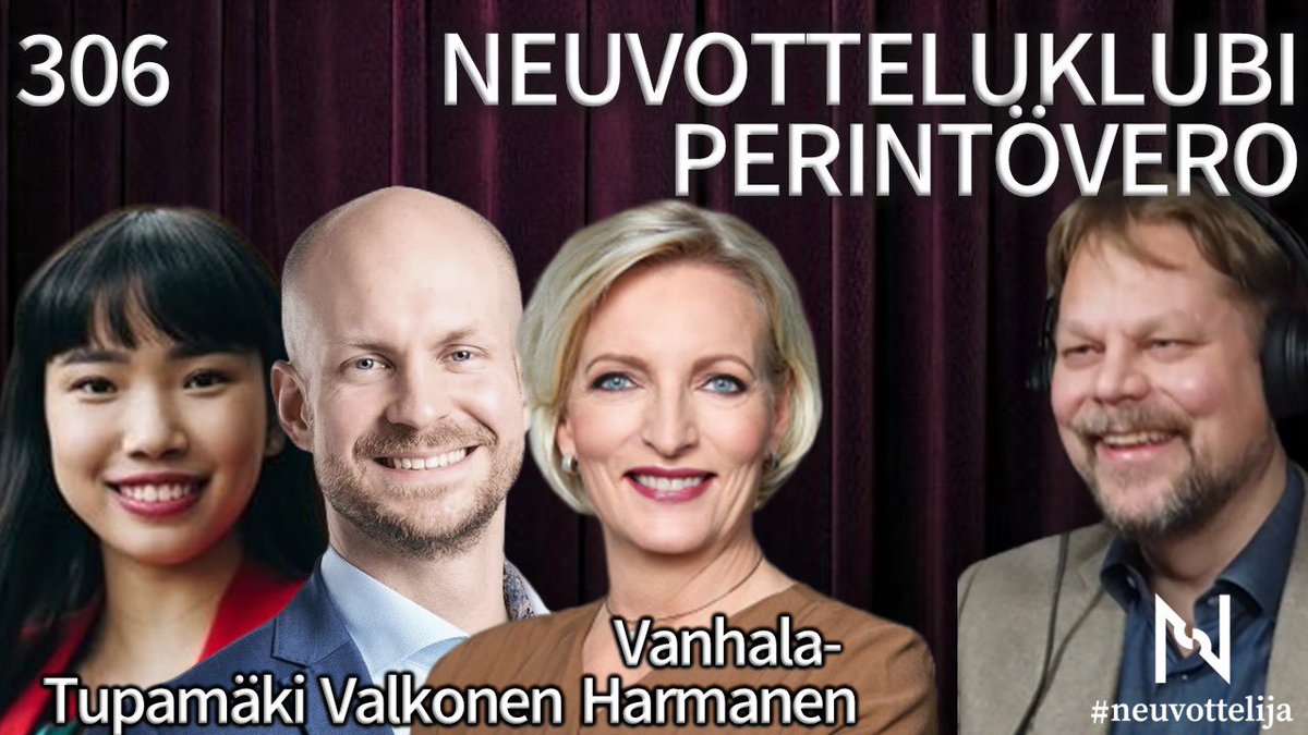 Ville Valkonen (@ville_valkonen) on Twitter photo Keskustelimme #perintövero #kasvu #verotus! Kuuntele ja jaa!
<a href="/bingatupamaki/">Binga Tupamäki</a> <a href="/samimiettinen/">#neuvottelija Sami Miettinen</a> <a href="/MinnaVanHar/">Min Vanhala Harmanen</a> Keskustelimme #perintövero #kasvu #verotus! Kuuntele ja jaa!
<a href="/bingatupamaki/">Binga Tupamäki</a> <a href="/samimiettinen/">#neuvottelija Sami Miettinen</a> <a href="/MinnaVanHar/">Min Vanhala Harmanen</a>