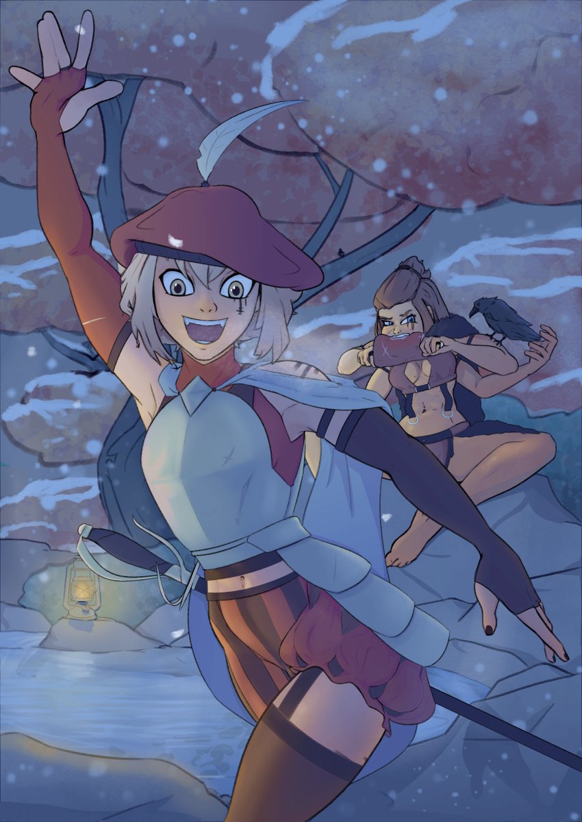 MondKurl's tweet photo. Avery and Misha

#digitalart #illustration #oc #originalcharacters https://t.co/uhkG9OFo8o