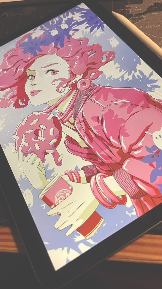 I draw a donut girl
