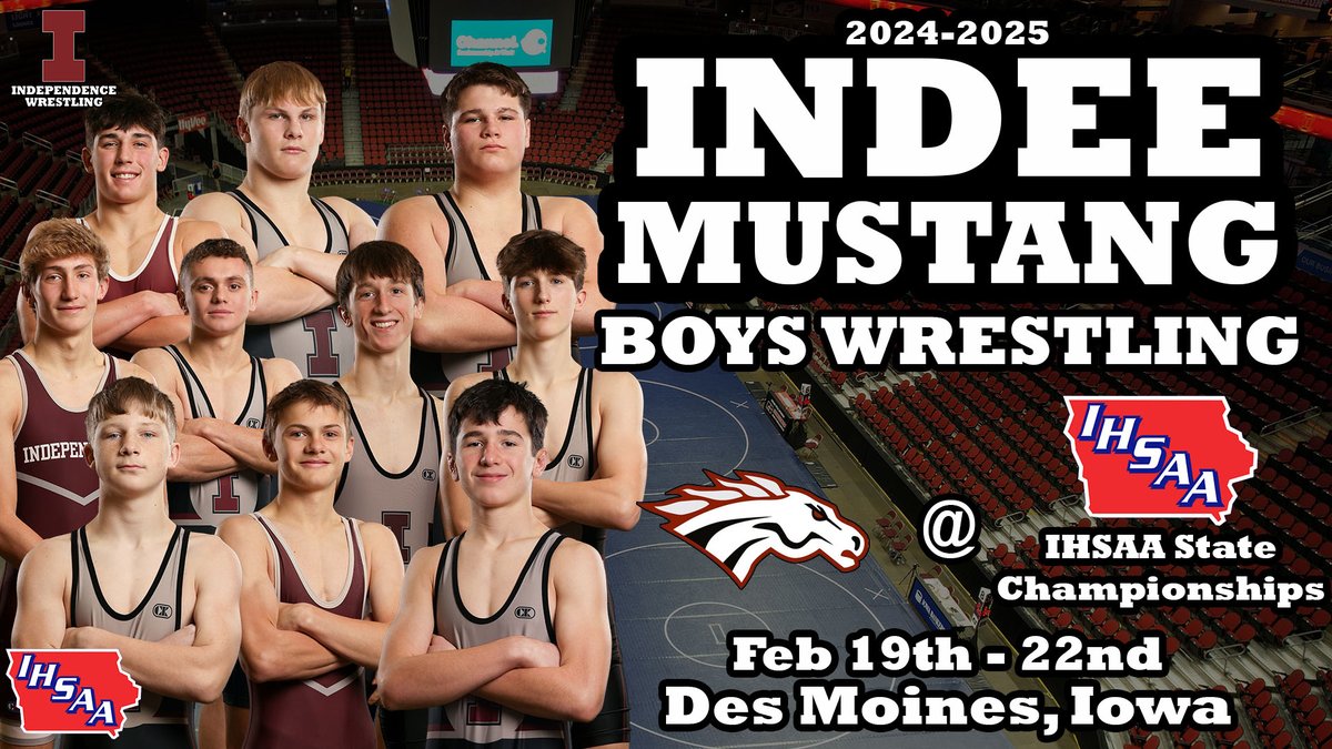 IndeeWrestling's tweet image. IT'S MEET DAY!  The Independence Boys Team will wrestle in Day 1 of the IHSAA State Wrestling Championships @ 6:00PM!  #iahswr 

Follow/Watch: trackwrestling.com/tw/predefinedt…

Independence Audio Only: 
youtube.com/live/iAfbfzA8W…