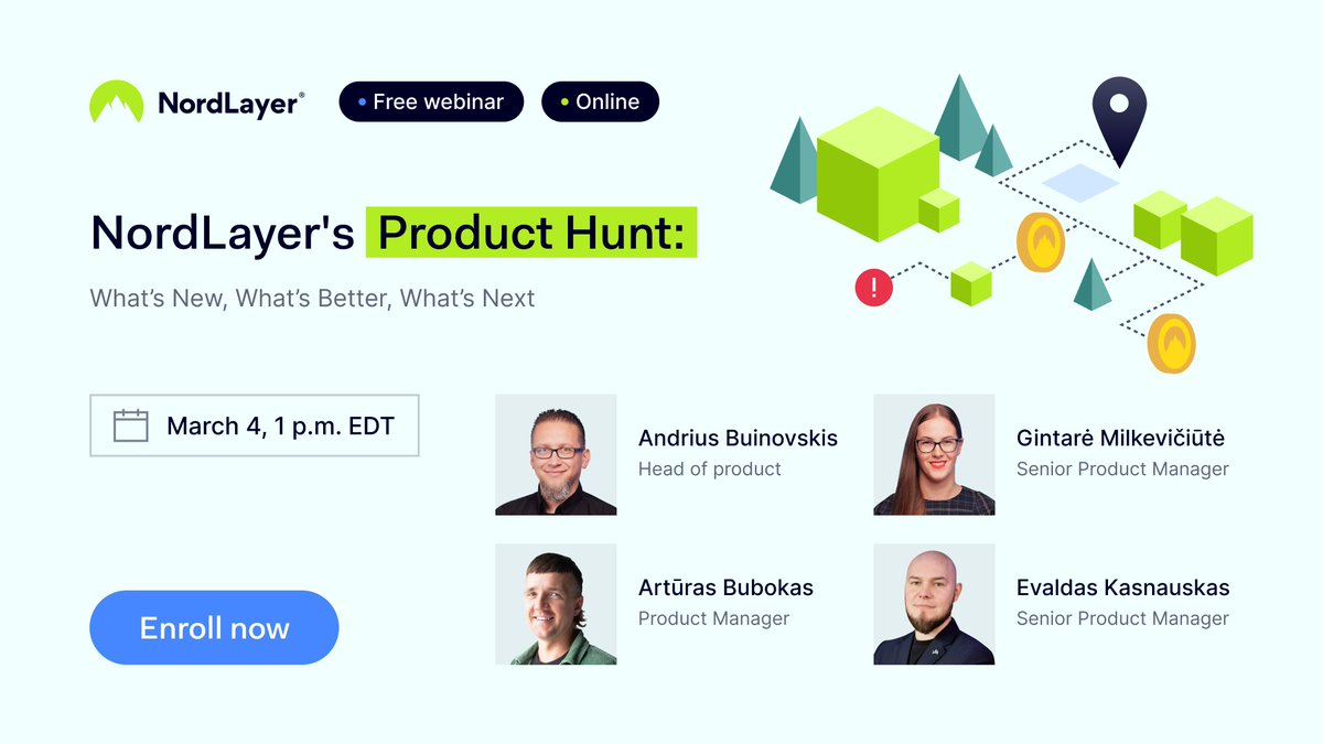 💡 Discover NordLayer’s latest #productupdates on a free online #webinar:

🟢 A deep dive into our new features and updates
🟢 Insights into upgraded solutions for better protection
🟢 A glimpse into what’s coming in 2025

Save the date: 🔗 bit.ly/4b4V5a6