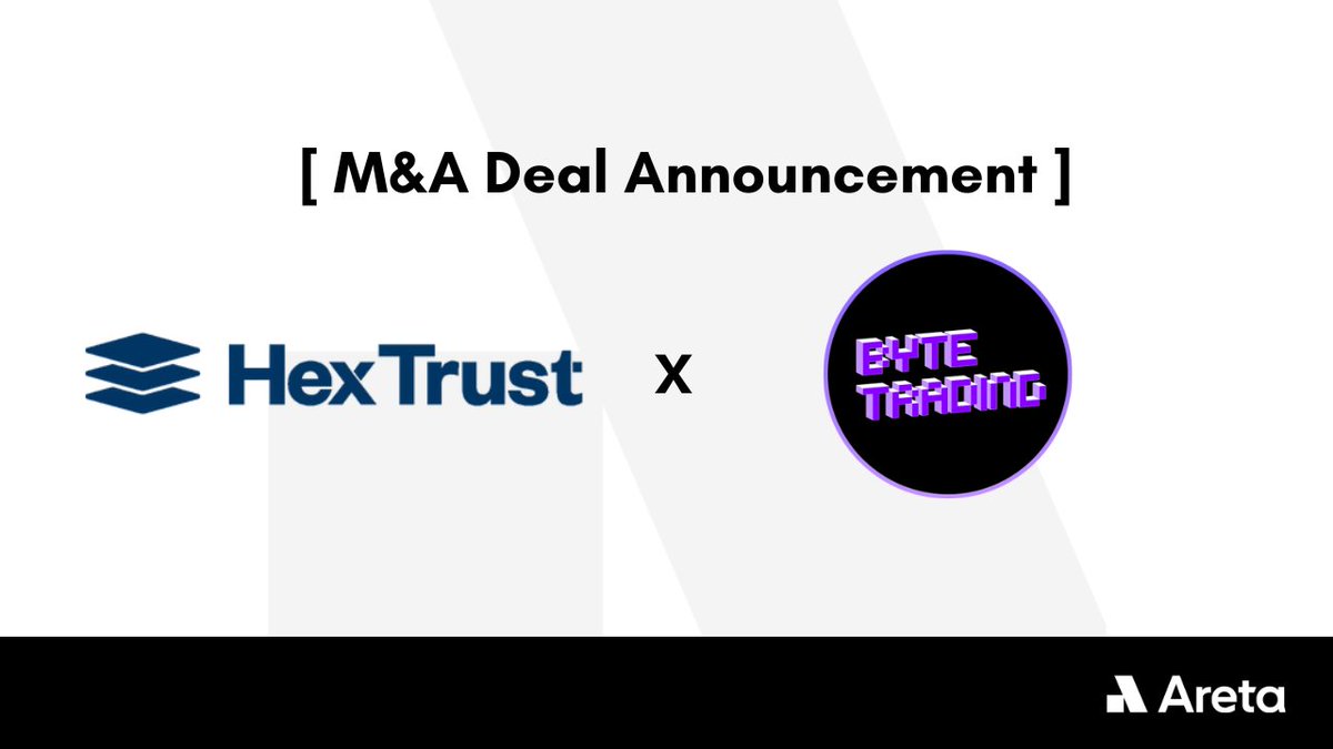 Karl-Martin Ahrend (@karlahrend) on Twitter photo We are excited to announce that <a href="/byte_trading/">Byte Trading</a> , a pioneering technology firm specializing in advanced trading infrastructure and liquidity solutions, has been acquired by <a href="/Hex_Trust/">Hex Trust</a> , a leading institutional-grade digital asset custodian. Congratulations to <a href="/chichikid/">Dominik Vacikar</a> and the We are excited to announce that <a href="/byte_trading/">Byte Trading</a> , a pioneering technology firm specializing in advanced trading infrastructure and liquidity solutions, has been acquired by <a href="/Hex_Trust/">Hex Trust</a> , a leading institutional-grade digital asset custodian. Congratulations to <a href="/chichikid/">Dominik Vacikar</a> and the