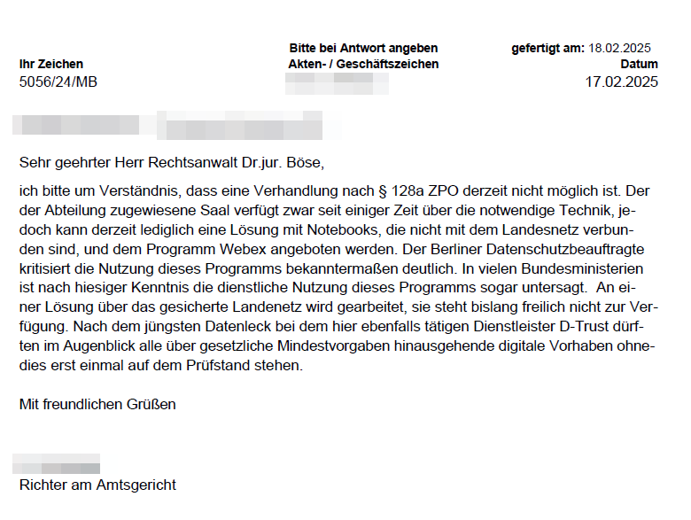 dr_boese's tweet photo. Ich hoffe, dass das Gericht bei der (öffentlichen) Verhandlung das Fenster nicht auf Kipp hat, nicht, dass da jemand von draußen lauschen kann.

#128a
cc @ra_krone https://t.co/WIiHYLxYBi