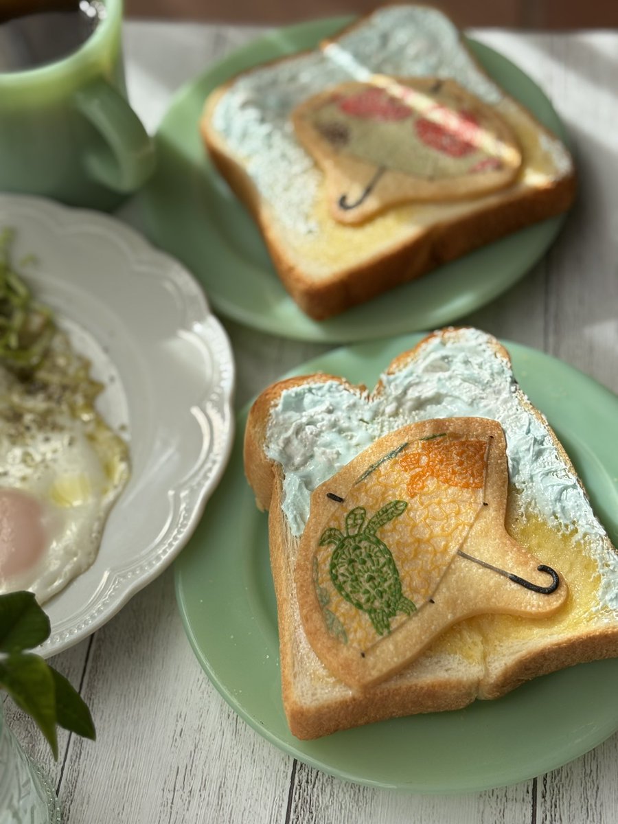 folon12's tweet image. #映画カラオケ行こ ! の聡実くん鶴亀傘☂️
朝ごパン🍞にして食べちゃうよ🍽️
なんだか爽快な気分☺️