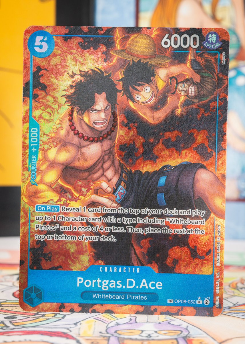 OPCG BOOSTER PACK -ROYAL BLOOD- [OP-10] CARD REVEALS: Reveals for this set  end with the one everyone's been waiting for, the Treasure Rare card, OP08-052  Portgas.D.Ace! Check out its new design! Release:
