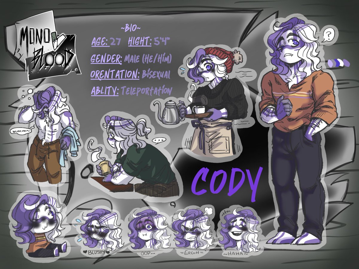 BooDaMuff's tweet photo. AHHH It's been so long since I've posted anything!
Here is my OC or I should say Y/C for #MONOBLOOD
Enjoy mi boyβ¨π! (very proud of him :3) https://t.co/oueoUffzVx
