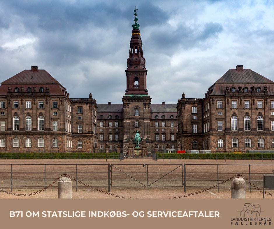 LDFdk's tweet image. I dag behandles @partietDD beslutningsforslag B71, om at give udflyttede statslige arbejdspladser og institutioner mulighed for at fravælge statslige indkøbs- og serviceaftaler. Tak til @SusieJessen  for at sætte forslaget på dagsordenen!