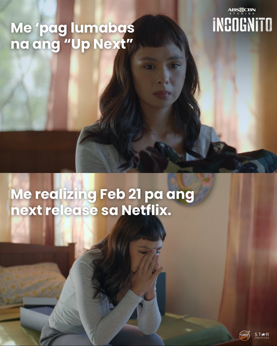 StarCreativesTV's tweet image. When you binge the last episode thinking may kasunod pa... then boom, 2-day waiting game. 😭⏳

Salamat sa solid na suporta at walang sawang pag-aabang! 🔥

Next episode release —&amp;gt; Feb 21 sa #NetflixPH! 💥
Also available on iWantTFC WORLDWIDE! 🌍