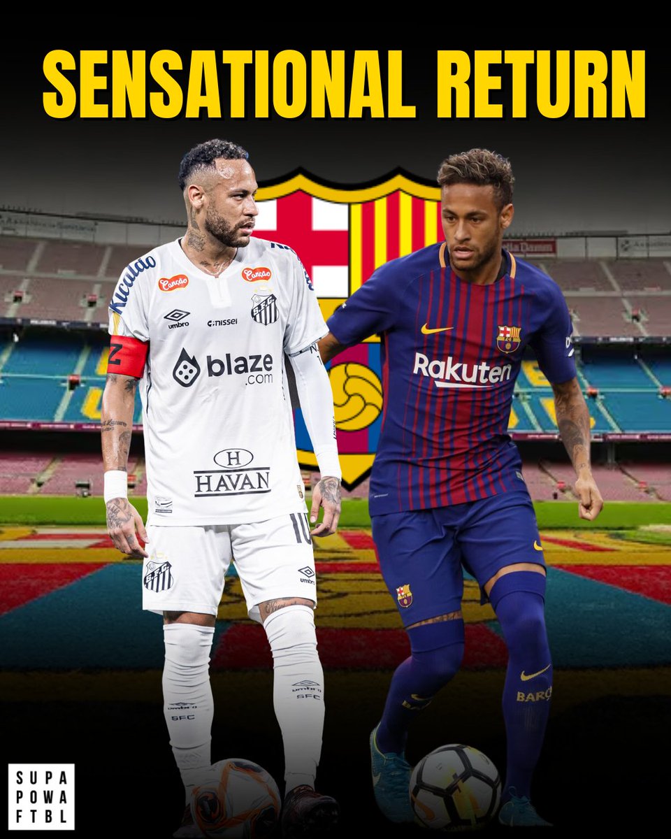 A spectacular transfer on the cards for @fcbarcelona? 🤔🔙

[ Neymar, Santos, Brazil, FC Barcelona]

#Football #Neymar #FootballNews #Santos #Brazil #FCBarcelona #FCB #NeymarJr