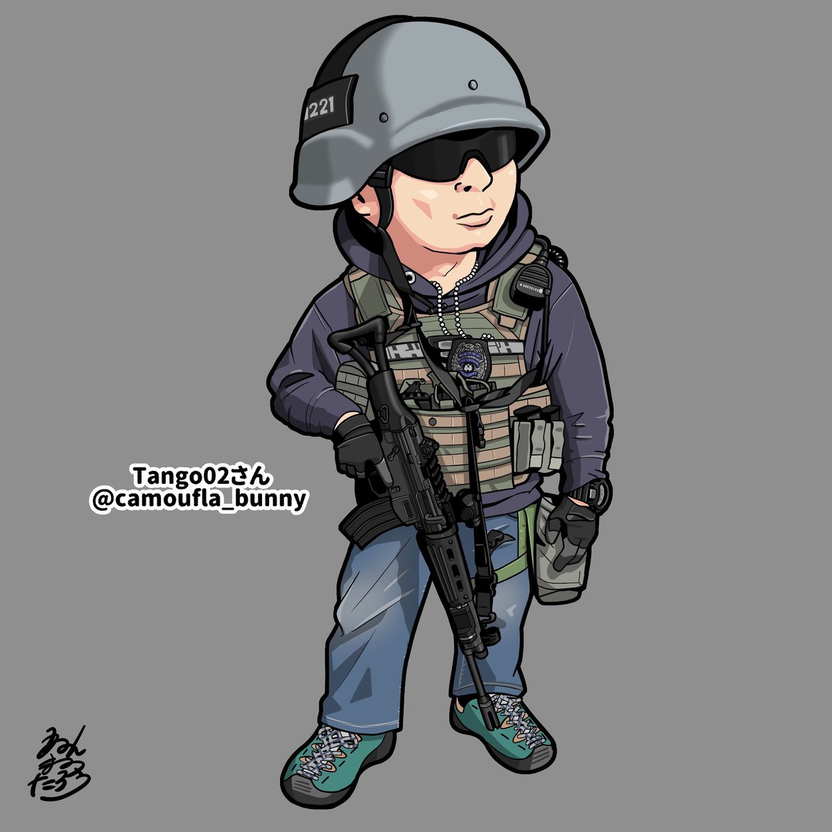 「デフォルメイラストのお仕事受け付けております。イラスト化したいお写真などをDMに」|ねんまつたろうのイラスト
