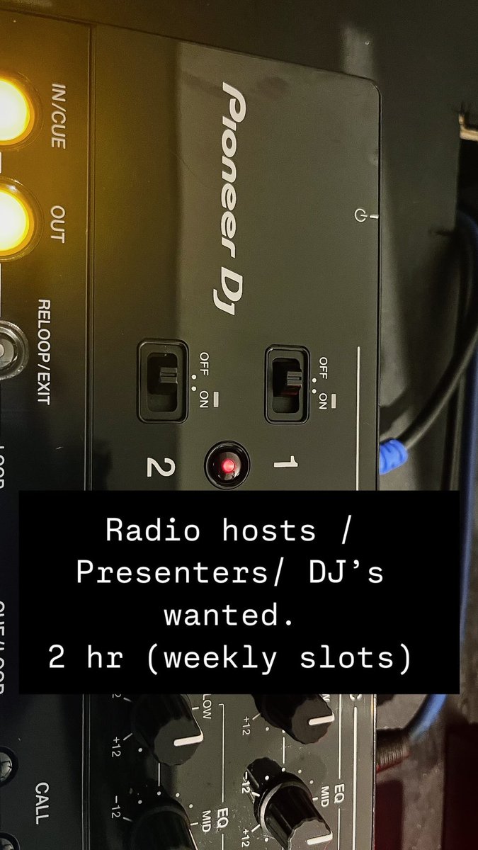 Radio hosts / Presenters / DJ’s wanted. 

2 hour (weekly) slots 👇

contact@croydonfm.com