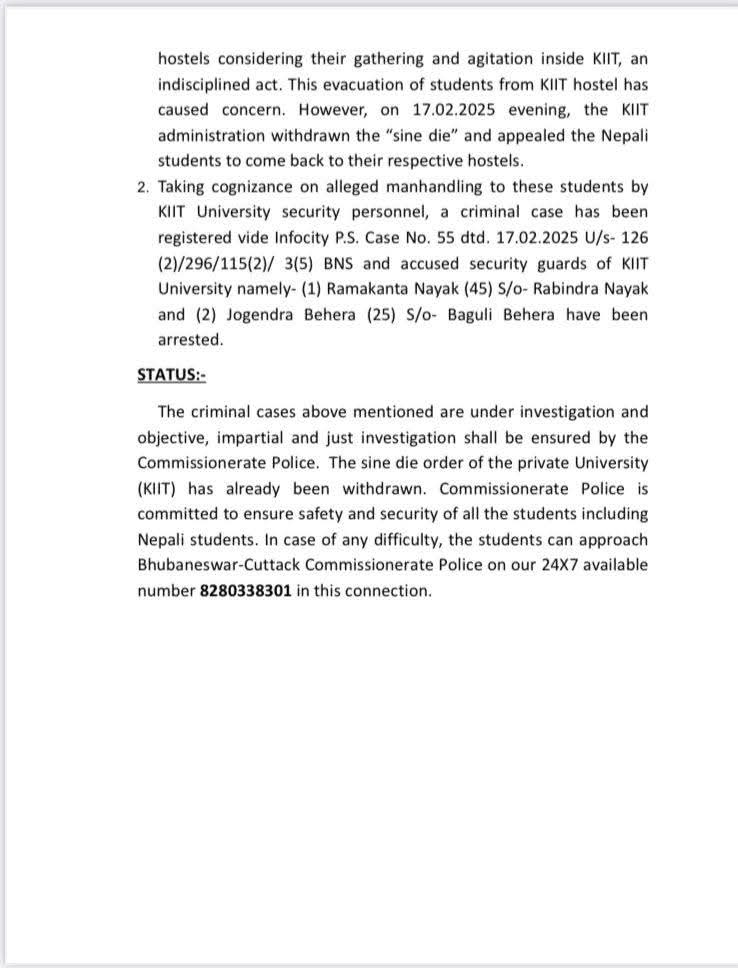 Case &amp; arrest for 3 'Security Guards' only?
what will happen to those who ordered security guards to do so? 
what happens to those goons and others seen beating Nepalese students in those videos?

Shame On You <a href="/KIITUniversity/">KIIT - Kalinga Institute of Industrial Technology</a>

<a href="/CMO_Odisha/">CMO Odisha</a> <a href="/odisha_police/">Odisha Police</a> <a href="/PMOIndia/">PMO India</a> #PrakritiLamsal