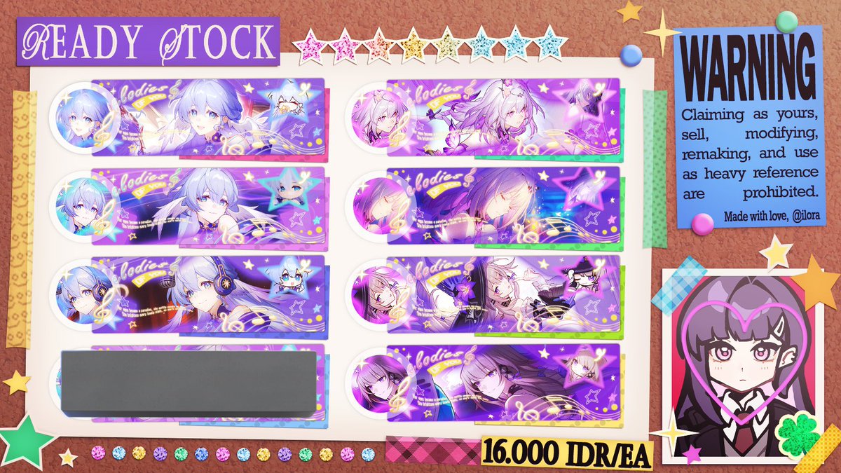 ilora's tweet image. help rt plis? thank you so much ‼️

HI!!! :3 Ilora ada layout CLEARANCE SALE genshin, hsr, r1999, etc dengan harga 10k/each! DAPET 2 AVA PNG &amp;amp; JPG 😆‼️ gas jajann ❤️

#zonauang #zonabaᅠᅠᅠ