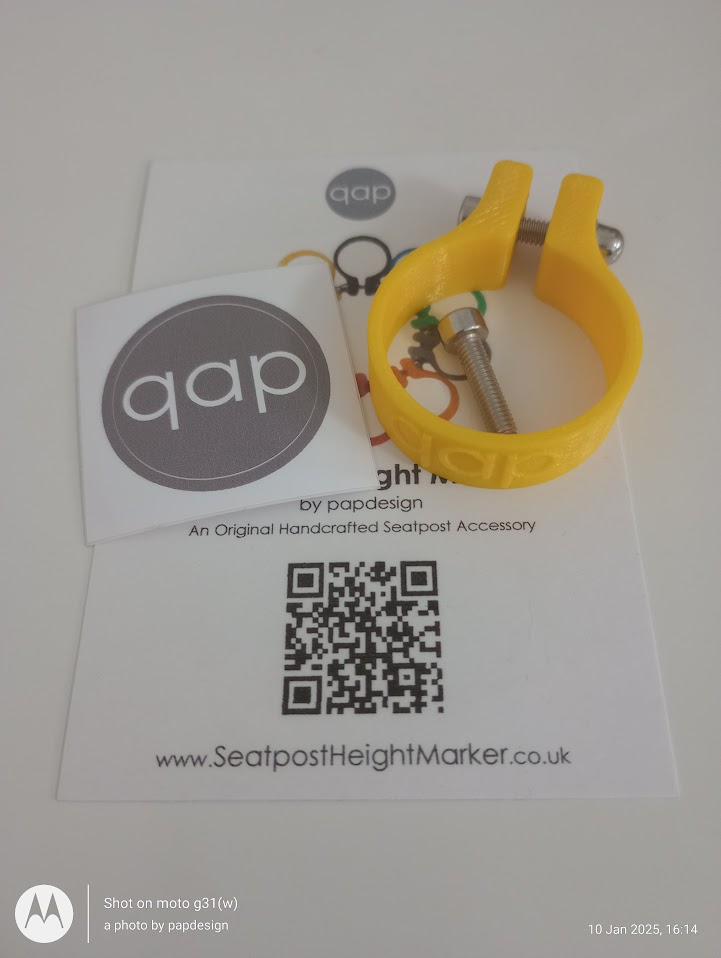papdesign_couk's tweet photo. Thanks for the order Jamie. Hope you'll enjoy using your Seatpost Height Marker.

There's no more need to use the seatpost guidelines to find that perfect cycling seat height. Try using a Seatpost Height marker; it definitely works with 100% precision.

https://t.co/3nXc0PoaWm https://t.co/7RXXVwGjN1