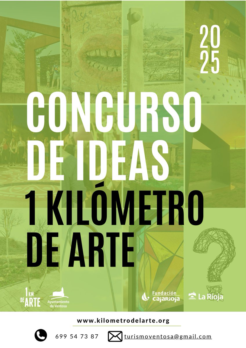 🗣️/Abierta la convocatoria para participar en el proyecto “1 Kilómetro de Arte”, impulsado por Fundación Caja Rioja, <a href="/lariojaorg/">Gobierno de La Rioja</a> y Ayuntamiento de Ventosa.  

Más información: 
acortar.link/U0wYl6