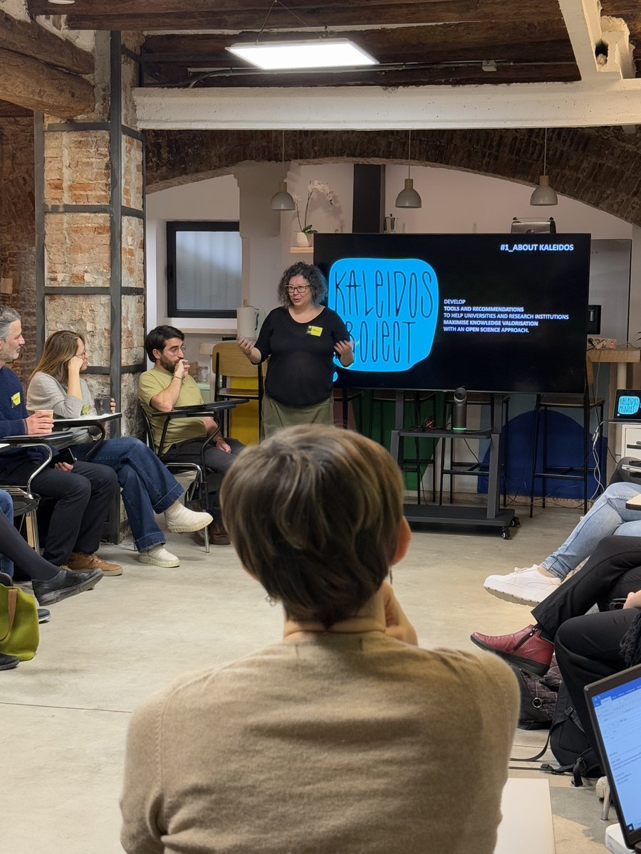 Kaleidosproject's tweet image. 🌟Good morning, Barcelona!  We have started our first day of the Research Managers’ Training, hosted by our partner @We_Do_Projects 

We await a day of sessions to explore various concepts, such as knowledge valorisation, #OpenScience, managerial responsibilities, and more.