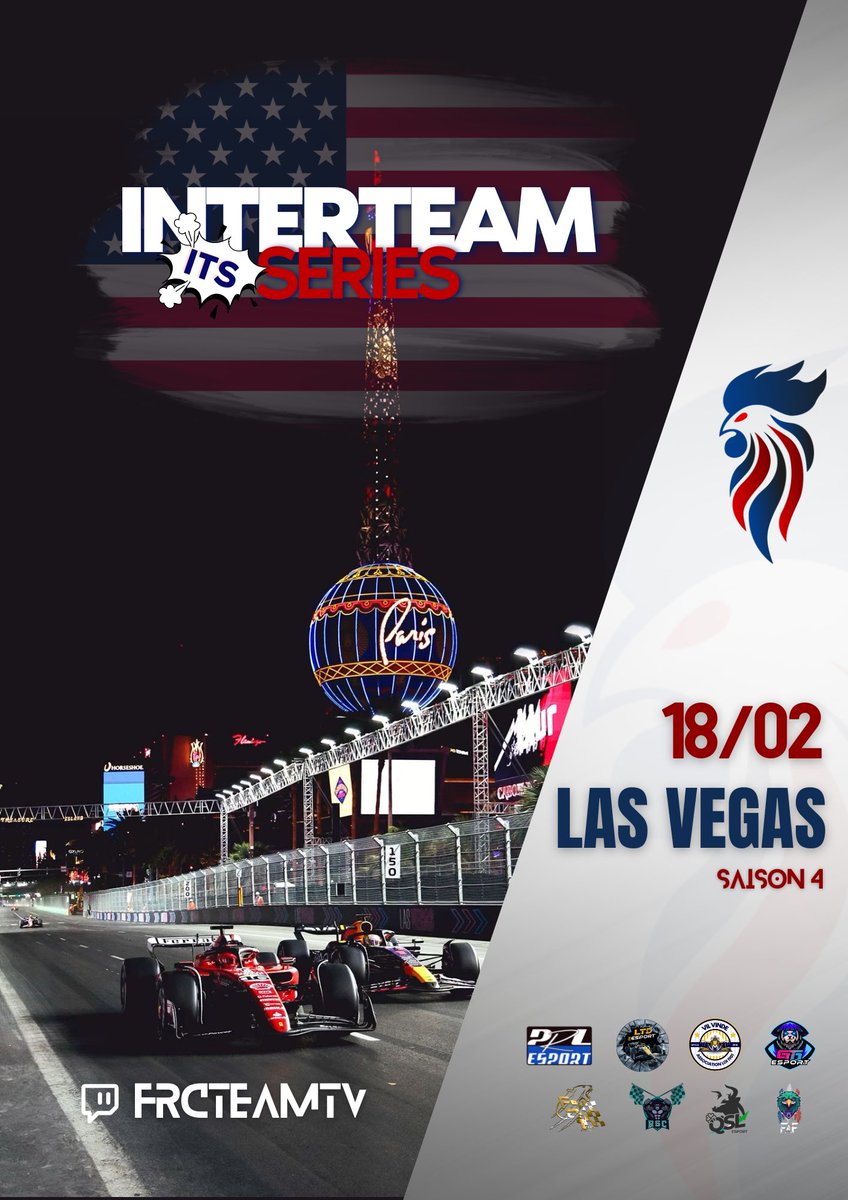 Interteam series 🇺🇸

Ce soir, cap sur Las Vegas pour la sixième et ultime manche avant la trêve !

Après le doublé exceptionnel de la @PoleF1_FcT en Belgique, qui s’imposera dans la ville de tous les possibles ?

Rendez-vous en direct dès 21h sur notre chaîne !