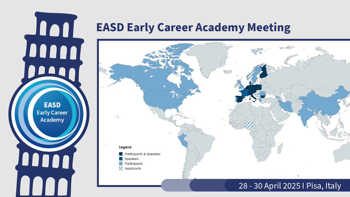 Our 1st ECA Meeting is generating incredible global interest!🌍
We've received an overwhelming number of applications from 30 countries across 5 continents.🙌
Further details soon, and we can’t wait to welcome you to Pisa from 28-30 April 25 for a truly international meeting!😃