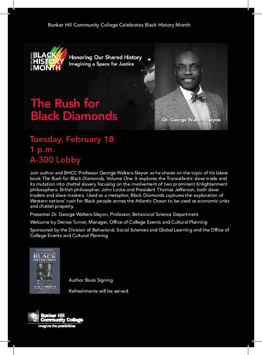 Looking forward to today's presentation from "The Rush for Black Diamonds," Vol. One: An exploration of the philosophical justifications of the transatlantic slave trade &amp; its mutation into chattel slavery, focus on John Locke &amp; Thomas Jefferson.
georgewalterssleyon.com