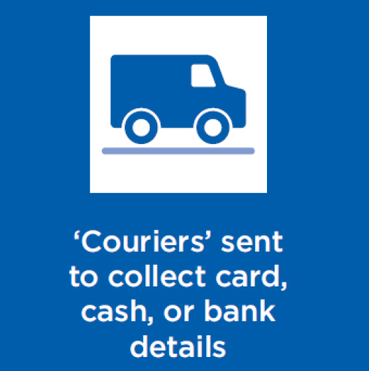 MPSSutton's tweet photo. ๐ Banks and the police will never ask you to withdraw cash, transfer funds or hand over cards to a courier. Hang up and report to Action Fraud on 0300 123 2040.
#CourierFraud #OpCallback https://t.co/EEPdvtRRGV
