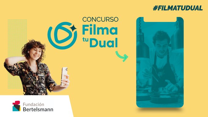 fundaciobcnfp's tweet photo. Encara estàs a temps a participar a la 2ª edició de #FilmatuDual🏆!
El concurs de vídeos impulsat per
@FBertelsmann
S'adreça a estudiants de #FPdual i busca visibilitzar el dia a dia de la seva formació a l'empresa.
+Info👇
https://t.co/x8O5y0KKbd https://t.co/MlABMhMPG2