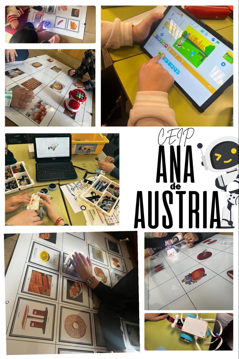 #ProgramaEscuela40 📲 El alumnado de primaria del <a href="/cpanadeaustria/">CEIP Ana de Austria</a>  lleva a cabo sus talleres semanales desarrollando el pensamiento computacional con ayuda de los robots del centro y <a href="/ScratchJr/">ScratchJr</a> .✖️⬆️⬅️⬆️🟢 <a href="/educacyl/">Educación JCyL</a> <a href="/cfievalladolid/">CFIE VALLADOLID</a>