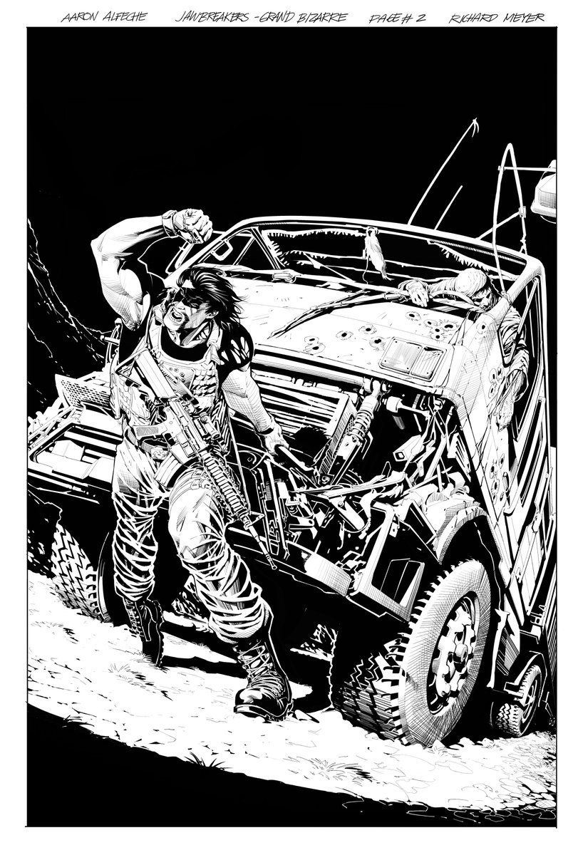 Pages I did for Jawbreakers: Grand Bizarre #splattocomics #richardmeyer #jawbreakers #silkworm #comics #comicbooks #comicart #drawings #art