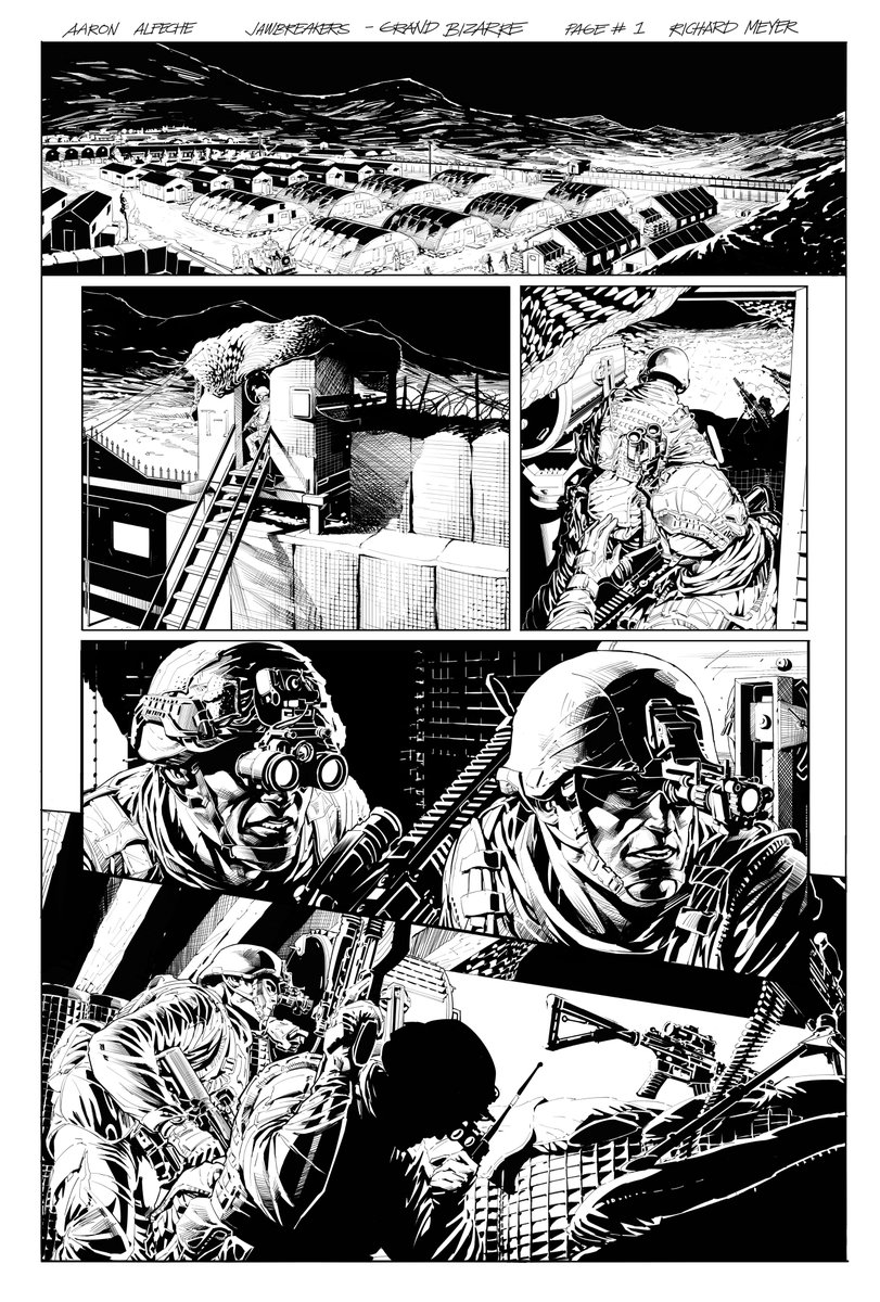 aaron_alfeche's tweet image. Pages I did for Jawbreakers: Grand Bizarre #splattocomics #richardmeyer #jawbreakers #silkworm #comics #comicbooks #comicart #drawings #art