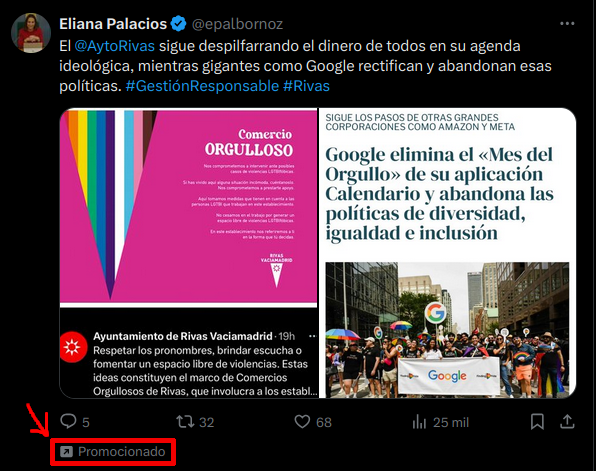 También las hay que prefieren despilfarrar el dinero de todos promocionando basura intolerante