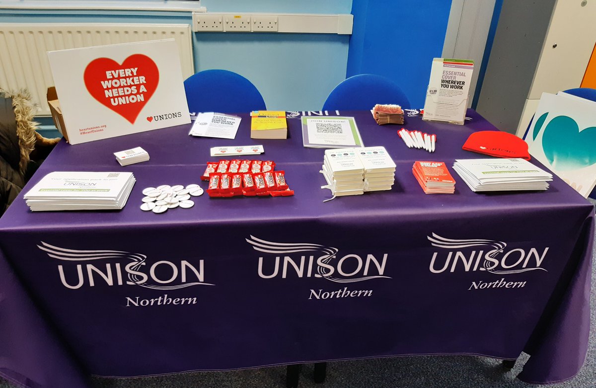 Redcar UNISON (@redcarunison) on Twitter photo ๐๐Heart Unions Week! 10-16 February 2025.๐๐
Lovely UNISON stall at Redcar & Cleveland House, and the staff made us all very welcome.
Why not join UNISON online:
โ join.unison.org.uk โ
#HeartUnions
#abetterworkinglife
#HeartUNISON ๐๐Heart Unions Week! 10-16 February 2025.๐๐
Lovely UNISON stall at Redcar & Cleveland House, and the staff made us all very welcome.
Why not join UNISON online:
โ join.unison.org.uk โ
#HeartUnions
#abetterworkinglife
#HeartUNISON