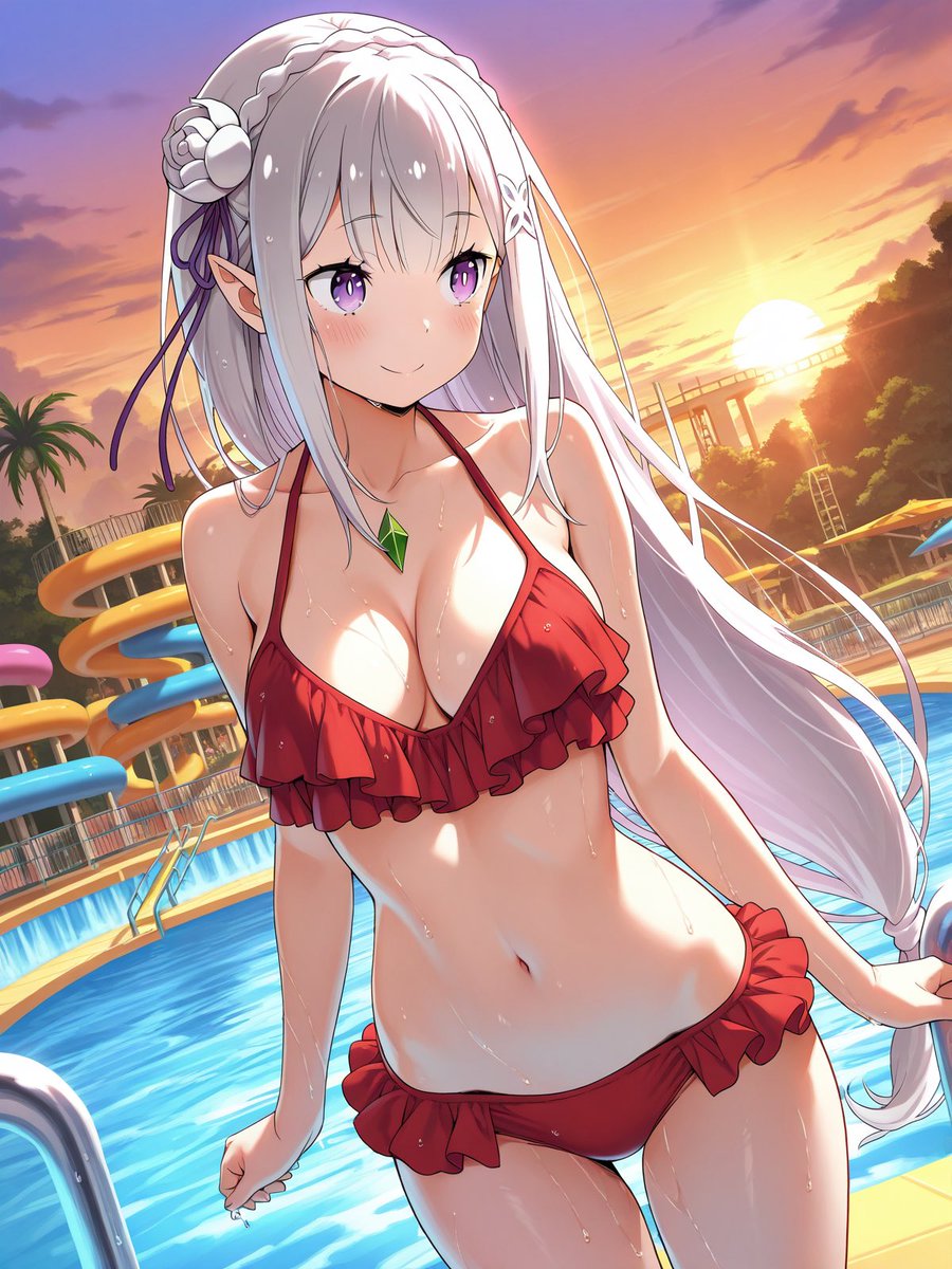 Leivonens's tweet image. ビキニのエミリアたん👙