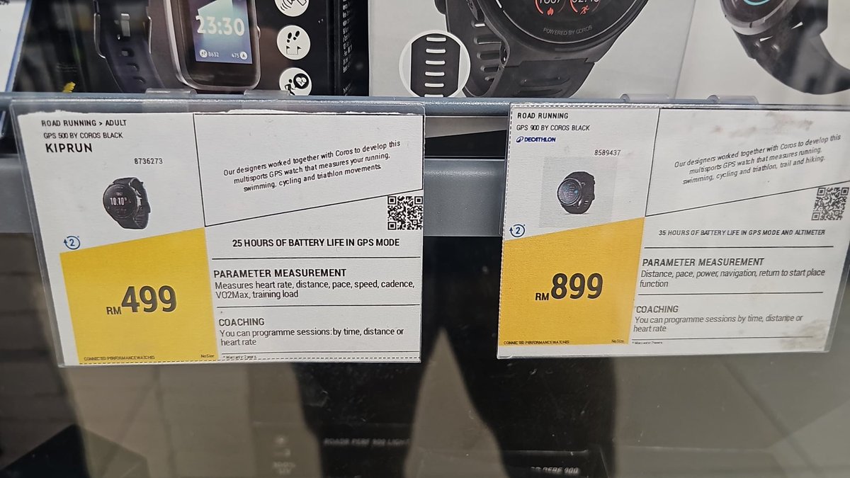 Jarang orang share pasal jam tangan Decathlon Kiprun GPS 500 dan 900 dari Coros ni. Harga pun berbaloi. Function dia sama je dengan jam Coros yang lain. Ade running, hiking, swimming, jump rope dan banyak lagi. Battery tahan 24jam.