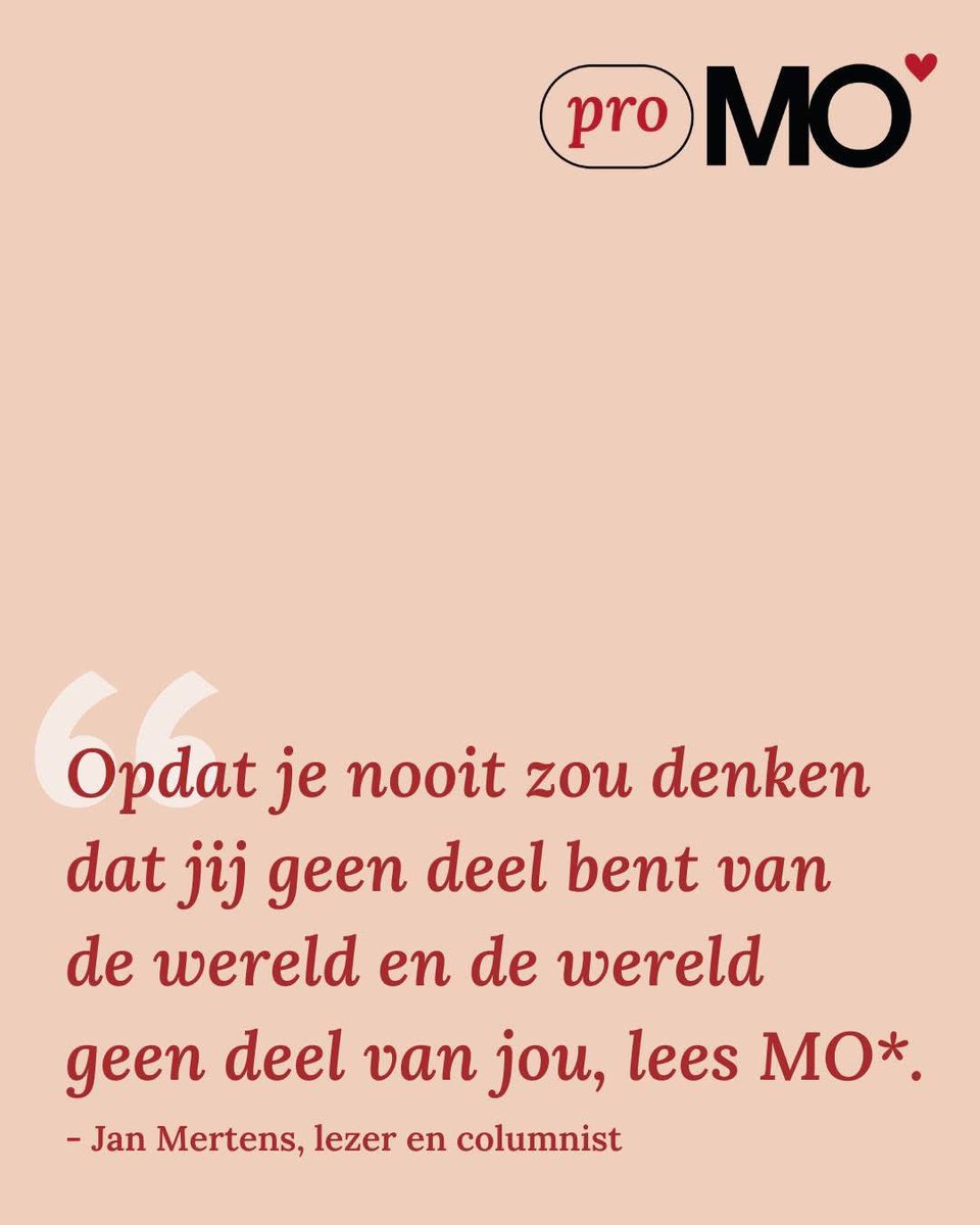 De wereld begrijpen was zelden zo belangrijk als nu. Daarvoor is er <a href="/mondiaalnieuws/">MO*magazine</a> (MO*).

Volg
👉 mo.be

Steun en help ook anderen de wereld begrijpen
👉 mo.be/registreren

Neem verantwoordelijkheid voor onze kostbare democratie. Doe het nu!