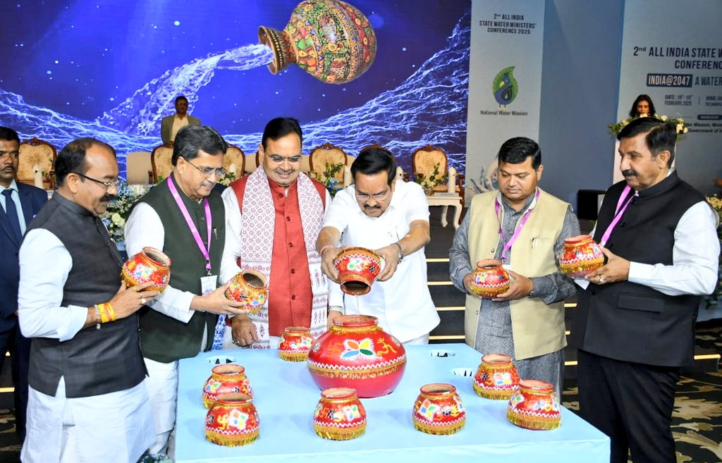 CBC Udaipur (@cbc_udaipur) on Twitter photo Hon'ble Union Minister of Jal Shakti, Shri <a href="/CRPaatil/">C R Paatil</a> inaugurated the 2nd State Water Ministers’ Conference on Water Security in the presence of Hon'ble <a href="/RajCMO/">CMO Rajasthan</a>, Shri Bhajan Lal Sharma with an auspicious Jal Kalash Ceremony.
#watersecureIndia
#JalSanchayJanBhagidari Hon'ble Union Minister of Jal Shakti, Shri <a href="/CRPaatil/">C R Paatil</a> inaugurated the 2nd State Water Ministers’ Conference on Water Security in the presence of Hon'ble <a href="/RajCMO/">CMO Rajasthan</a>, Shri Bhajan Lal Sharma with an auspicious Jal Kalash Ceremony.
#watersecureIndia
#JalSanchayJanBhagidari