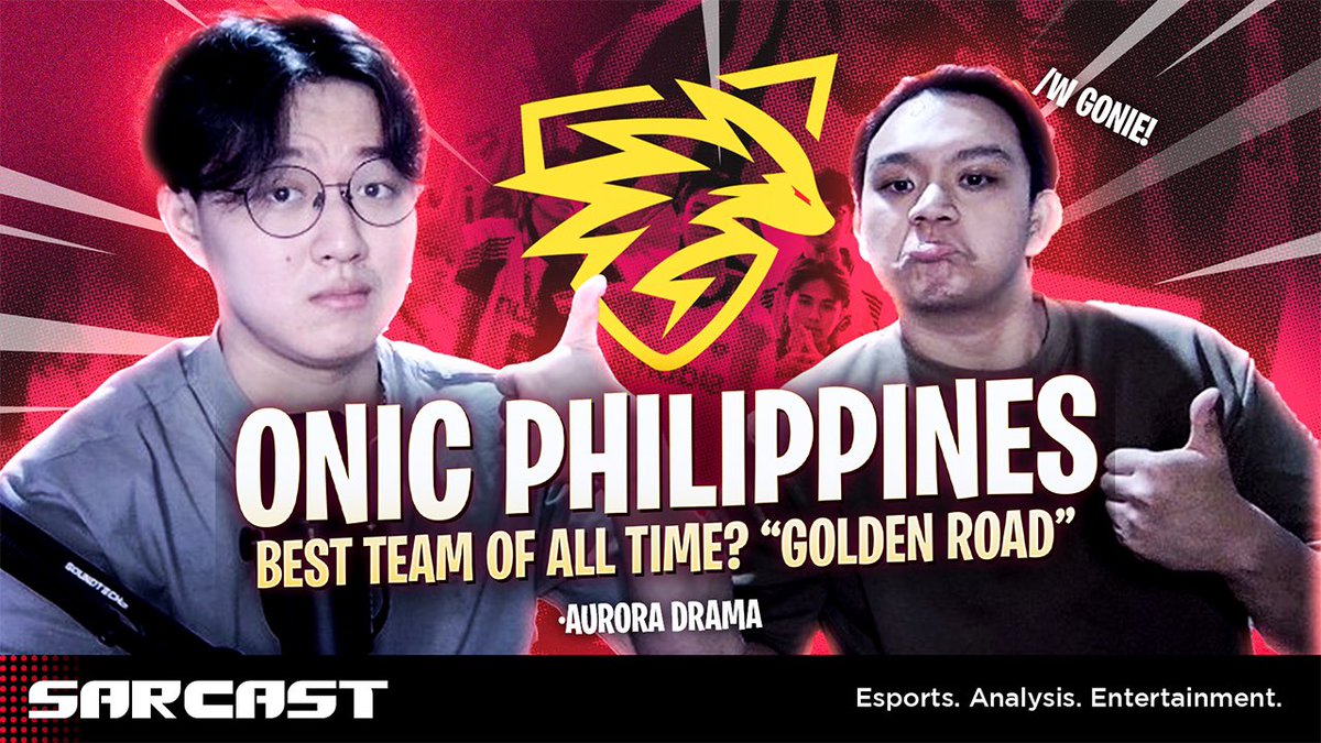 MirkoCasts's tweet photo. ONIC PH BEST TEAM OF ALL TIME??

GOLDEN ROAD DEBATE!

AURORA SPS DRAMA &amp; MORE!

#SarCast #SnapdragonProSeries

https://t.co/v6mZ25E64q https://t.co/DPwUdkjEmz