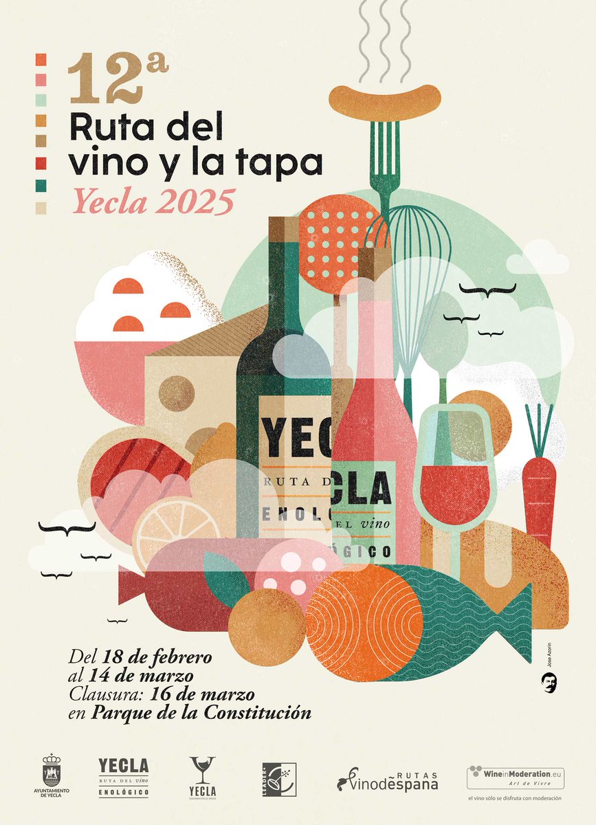 Yecla se prepara para celebrar la duodécima edición de la Ruta del Vino y la Tapa, un evento que ha consolidado su lugar en el corazón de locales y visitantes.

Más información: turismo.yecla.es/comienza-la-12…

#RutaTapaVinoYecla #TurismoYecla #Gastronomía