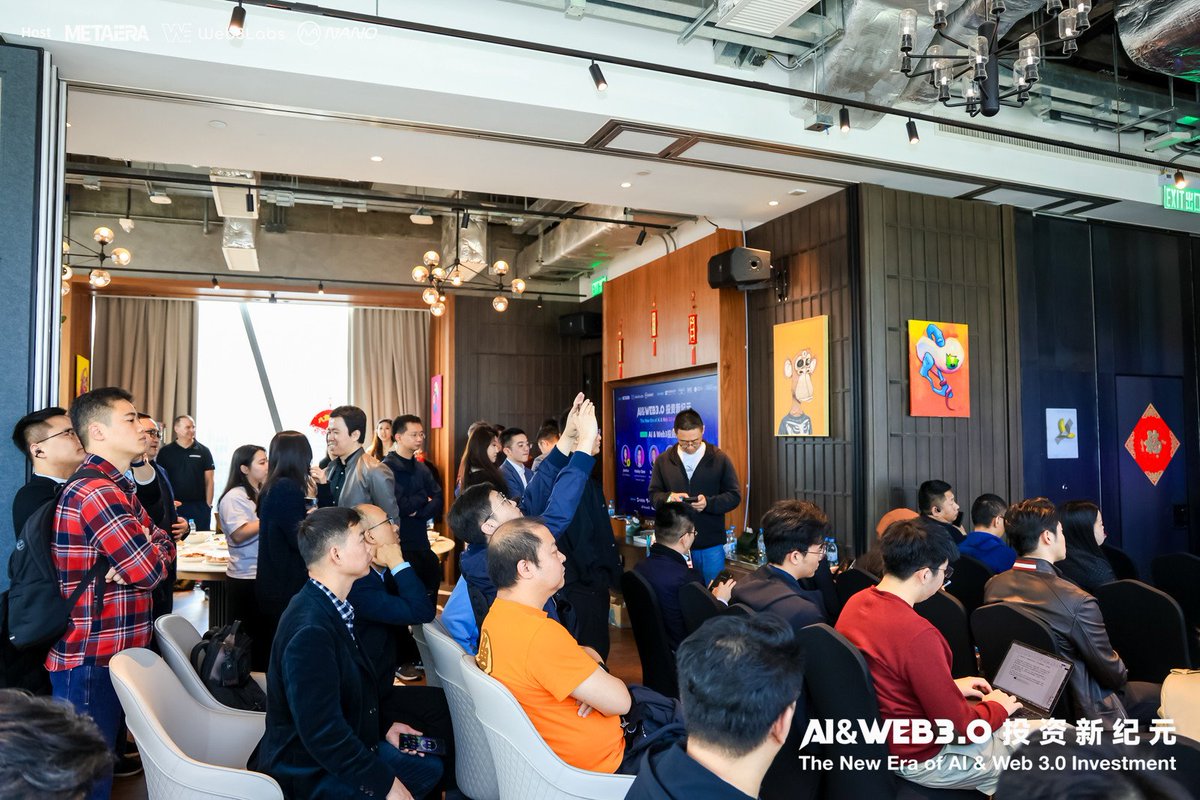 MetaEra 中文 (@metaeracn) on Twitter photo MetaEra @ AI & Web3.0 投资新纪元
2 月 18 日,由 MetaEra , <a href="/Web3LabsClub/">Web3Labs.club🇭🇰🌍</a> 和 <a href="/NanoLabsLtd/">Nano Labs</a> 主办, <a href="/fenbushi/">Fenbushi Capital</a> , <a href="/FundamentalLabs/">Fundamental Labs</a> , <a href="/snzholding/">SNZ Holding</a> , <a href="/CGVFOF/">CGV FoF</a> 和 <a href="/RockTreeCapital/">RockTree Capital</a> 协办的 AI & Web3.0 投资新纪元在香港圆满举行。
本次活动的成功举办,标志着 AI 与 Web 3.0 MetaEra @ AI & Web3.0 投资新纪元
2 月 18 日,由 MetaEra , <a href="/Web3LabsClub/">Web3Labs.club🇭🇰🌍</a> 和 <a href="/NanoLabsLtd/">Nano Labs</a> 主办, <a href="/fenbushi/">Fenbushi Capital</a> , <a href="/FundamentalLabs/">Fundamental Labs</a> , <a href="/snzholding/">SNZ Holding</a> , <a href="/CGVFOF/">CGV FoF</a> 和 <a href="/RockTreeCapital/">RockTree Capital</a> 协办的 AI & Web3.0 投资新纪元在香港圆满举行。
本次活动的成功举办,标志着 AI 与 Web 3.0