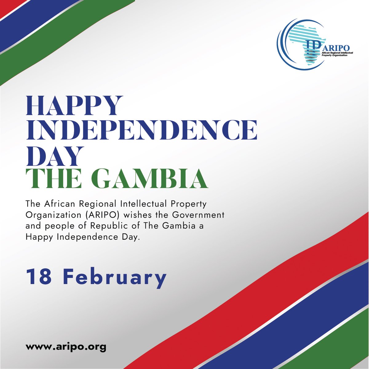 Happy 60th Independence Day to the Government and the people of the Republic of The Gambia!
<a href="/Gambia_MOJ/">Ministry of Justice</a>  
#ARIPOMemberStates